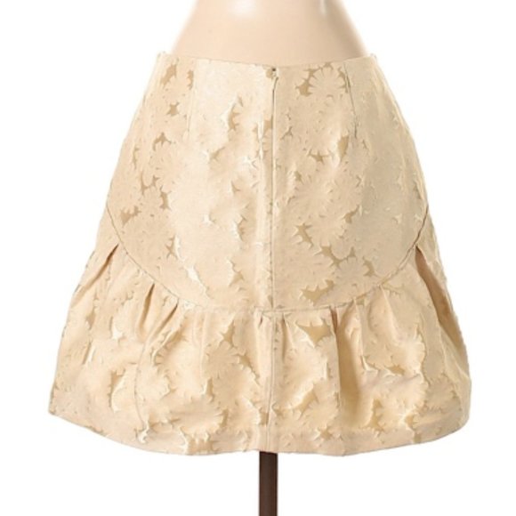 VERA WANG Lavander Label •  Soft Gold Skirt - Picture 2 of 4